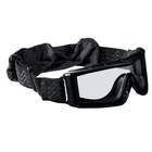 Маска тактична, Х810, Bolle Safety, з чохлом, Black with Transparent Lens