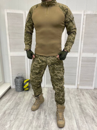Тактичний військовий костюм Attac ( Убакс + Штани ), Камуфляж: Піксель ЗСУ, Розмір: S - зображення 1