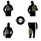 Тактична сумка плечова, US Cooper, Brandit, Olive - зображення 3