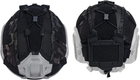 Кавер IDOGEAR для тактического шлема с чехлом для батареи NVG, Multicam Black - изображение 2