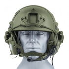 Активная гарнитура с дополнительным креплением на шлем Earmor M32X Mark 3 Foliage Green - изображение 3
