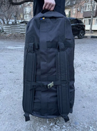 Рюкзак сумка баул черный 130 литров ЗСУ военный тактический баул, баул армейский - изображение 4