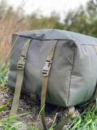Баул 100 литров военный ЗСУ тактический армейский сумка рюкзак 74*40*34 см походный олива/хаки - изображение 4