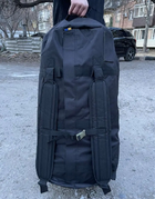 Рюкзак сумка баул чорний 120 л військовий ЗСУ тактичний баул, баул армійський - зображення 5