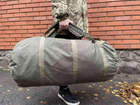 Сумка рюкзак баул олива/пиксель 120 литров военный тактический баул, баул армейский ЗСУ APR-4 - изображение 9