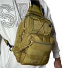 Тактическая сумка Оксфорд 600D 6л койот Без бренду - изображение 3