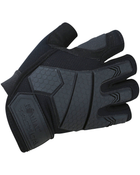 Тактические перчатки KOMBAT UK защитные перчатки без пальцев M черный (OPT-10921) - изображение 1