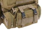 Тактичний рюкзак CATTARA 55L ARMY 13866 Коричневий - зображення 6