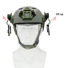 Крепление для активных наушников Peltor, Earmor на каску, шлем с рельсами ARC (FAST, TOR-D, ACH MICH) Черные - изображение 8