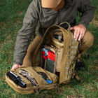 Рюкзак M-Tac тактический армейский военный Trooper Pack 50л койот (OR.M_EFBA975AE449) - изображение 6