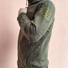 Кофта флисовая мужская военная тактическая с липучками под шевроны ВСУ (ЗСУ) Турция XL 7344 хаки (OR.M-4391369) - изображение 4