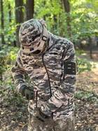 Кофта флисовая мужская военная тактическая с липучками под шевроны ВСУ (ЗСУ) Пиксель 8714 56 размер хаки (OR.M-4431801) - изображение 2