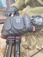 Рукавички тактичні шкіряні без пальців Patrol Black M - зображення 6