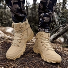 Ботинки тактические Lesko GZ702 Sand Khaki р.40 мужская дышащая спецобувь для военных (SK-9867-42421) - изображение 5