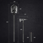 Многофункциональный набор YUANTOOSE TL1-F4 лопата, топор, ложка, вилка, нож походный (SK-10348-47144) - изображение 9