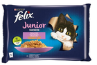 Вологий корм для котів Purina Felix Fantastic Junior Курка, лосось 4 x 85 г (7613039757208) - зображення 1