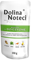 Mokra karma dla psów Dolina Noteci Premium z jeleniną 150 g (5902921300687) - obraz 1