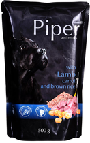 Mokra karma dla psów Dolina Noteci Piper z jagnięciną, marchewką i brązowym ryżem 500 g (5902921300281) - obraz 1
