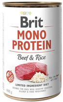 Вологий корм для собак Brit Mono Protein Яловичина та рис 400 г (8595602555345) - зображення 1