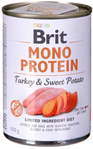 Mokra karma dla psów Brit Mono Protein z indykiem i batatami 400 g (8595602555390)