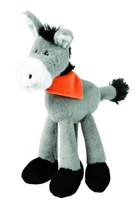 Іграшка для собак Trixie плюшевий віслючок з дзвіночком 24 см (4011905359816) - зображення 1
