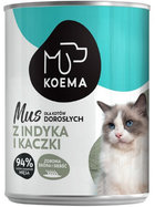 Mokra karma dla kotów Koema Mus indyk z kaczką 400 g (5904734019237)