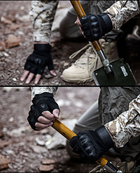 Тактичні Рукавиці Tactical Gloves PRO безпалі рукавички чорні розмір XXL - зображення 5