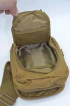 Сумка слинг тактический рюкзак с кобурой SILVER KNIGHT 224 песочный - изображение 5
