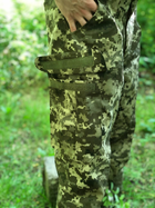 Тактичні військові армійські штани у кольорі Піксель зелений, штани НАТО, безшовні підвищеної міцності L - зображення 5