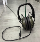 Тактичні активні навушники HD-09 для стрільби із шумозаглушенням, на голову, під шоломом, Олива - зображення 4