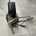 Тактические активные наушники HD-09 для стрельбы с шумоподавлением, на голову, под шлемом, Койот - изображение 5