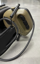 Тактичні активні навушники HD-09 для стрільби з шумозаглушенням, на голову, під шоломом, Койот - зображення 6