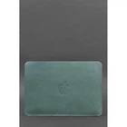 Чехол из натуральной кожи для MacBook 13 дюйм Бирюзовый 4422459