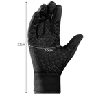 Перчатки сенсорные Trizand водонепроницаемые нескользящие черные - изображение 3
