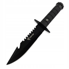 Военный нож Foxter Rambo с чехлом на ремень сталь - изображение 3