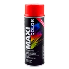 Эмаль аэрозольная универсальная декоративная Maxi Color RAL 2002 Красно-оранжевая 400мл