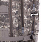 Рюкзак рейдовий тактичний SILVER KNIGHT TY-7401 розмір 42х21х18см 35л колір Камуфляж сірий - зображення 6