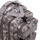 Рюкзак рейдовий тактичний SILVER KNIGHT TY-7401 розмір 42х21х18см 35л колір Камуфляж сірий - зображення 7