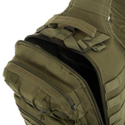 Рюкзак тактический патрульный однолямочный Military Rangers ZK-9115 размер 35х25х14см 12л цвет Оливковый - изображение 7