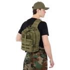 Рюкзак тактический патрульный однолямочный Military Rangers ZK-9115 размер 35х25х14см 12л цвет Оливковый - изображение 10