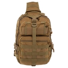 Рюкзак тактический патрульный однолямочный Military Rangers ZK-9115 размер 35х25х14см 12л цвет Хаки - изображение 2