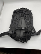 Рюкзак тактический военный 25л 600D черный - изображение 3