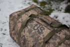 Велика військова тактична сумка баул армійська US колір піксель для речей ЗСУ - зображення 5