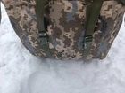 Сумка рюкзак баул 100 літрів військовий тактичний баул ЗСУ армійський баул колір Піксель 3248 - зображення 5