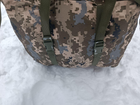 Сумка рюкзак баул 100 літрів військовий ЗСУ тактичний баул колір піксель 3245 - зображення 5