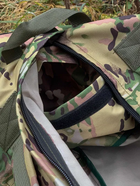 Баул армійський військовий на 100 літрів для ЗСУ тактичний сумка рюкзак похідний речовий колір мультикам для передислокації - зображення 7