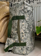 Тактический баул сумка рюкзак на 100 литров армейский военный для ВСУ походный цвет пиксель для вещей для передислокации - изображение 5