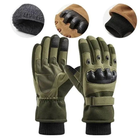 Тактические зимние перчатки M хаки штурмовые - изображение 2