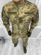 Тактический военный костюм Уставной ГОСТ, ( Китель + Штаны ), Камуфляж: Пиксель ВСУ ММ-14, Размер: 58/5 - изображение 3