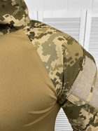 Тактический летний военный костюм Single Sword ( Убакс с рукавом + Штаны ), Камуфляж: Пиксель ВСУ, Размер: XL - изображение 4